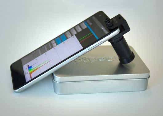 GoSpectro, spectromètre pour smartphone, spectromètre portable